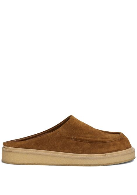 sabot suede uomo marroni MARNI | SBMR004004 P524600M30